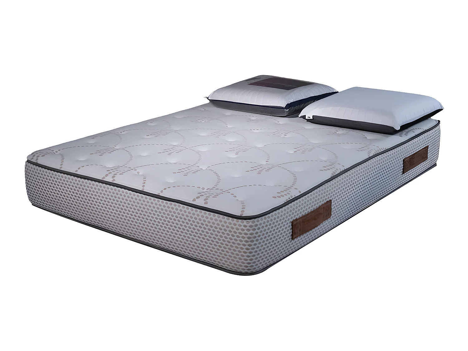 Matelas Cosmos White mémoire de forme - 28 cm - 200x200cm avec 2 Oreillers viscoélastiques 60x60cm