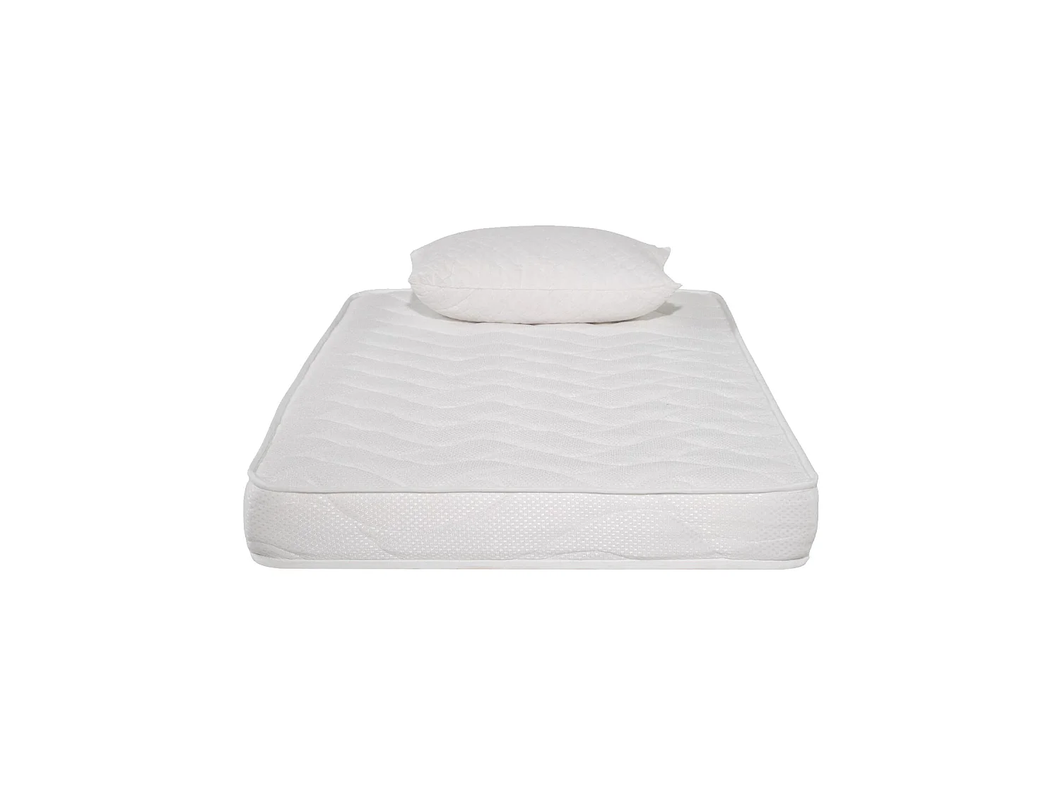 Matelas mousse ECO - 90x190cm et 1 Oreiller accueil mémoire de forme 50x70cm - mousse  - 14 cm