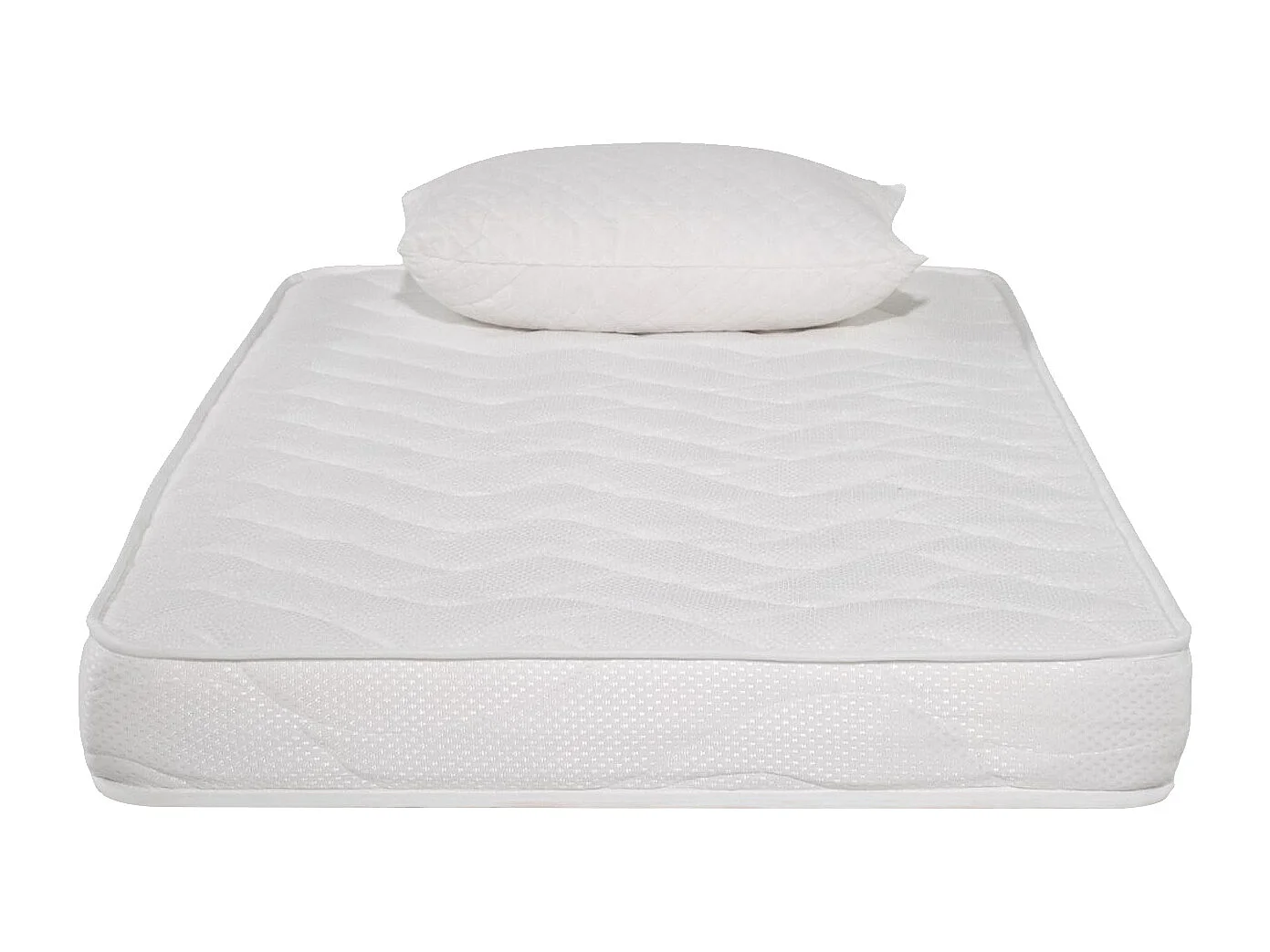 Matelas mousse ECO - 90x190cm et 1 Oreiller accueil mémoire de forme 50x70cm - mousse  - 14 cm