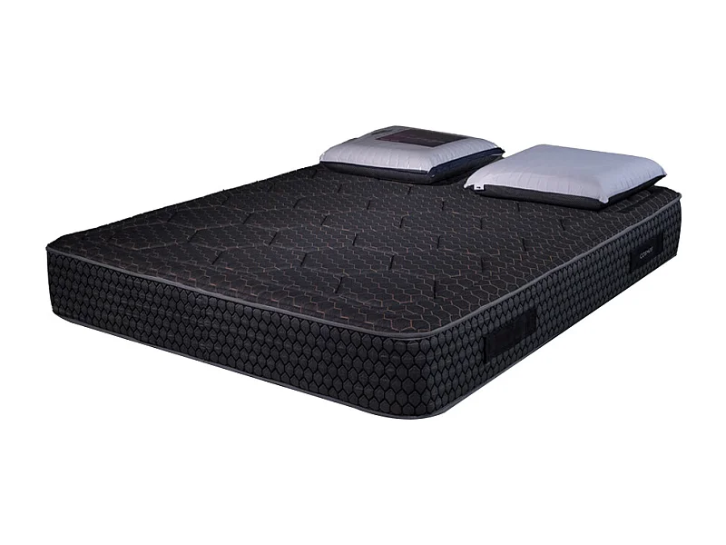 Matelas Cosmos Black mémoire de forme - 28 cm - 180x200cm avec 2 Oreillers viscoélastiques 60x60cm