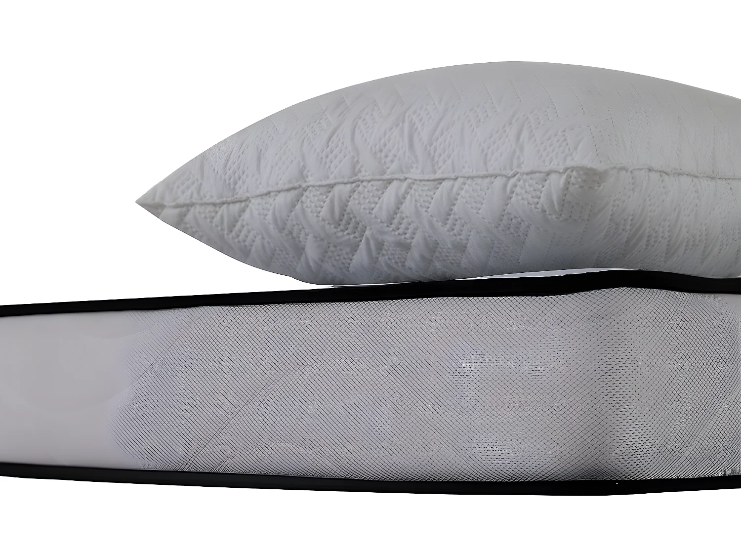 Matelas mousse Confort 90x190cm - mousse  - 18 cm - 1 Oreiller accueil mémoire de forme50x70cm