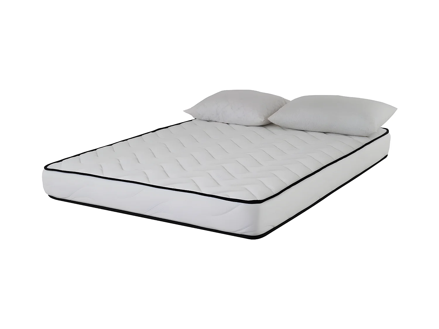 Matelas mousse Confort 140x200cm - mousse  - 18 cm - 2 Oreillers accueil mémoire de forme 50x70cm