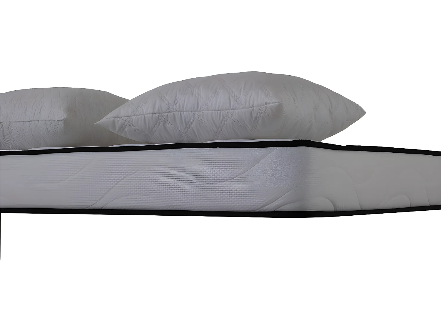 Matelas mousse Confort 140x200cm - mousse  - 18 cm - 2 Oreillers accueil mémoire de forme 50x70cm