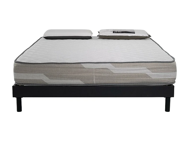 Matelas ressorts  Select - 200x200cm et 2 Oreillers 70x40cm - accueil mémoire de forme - 26 cm