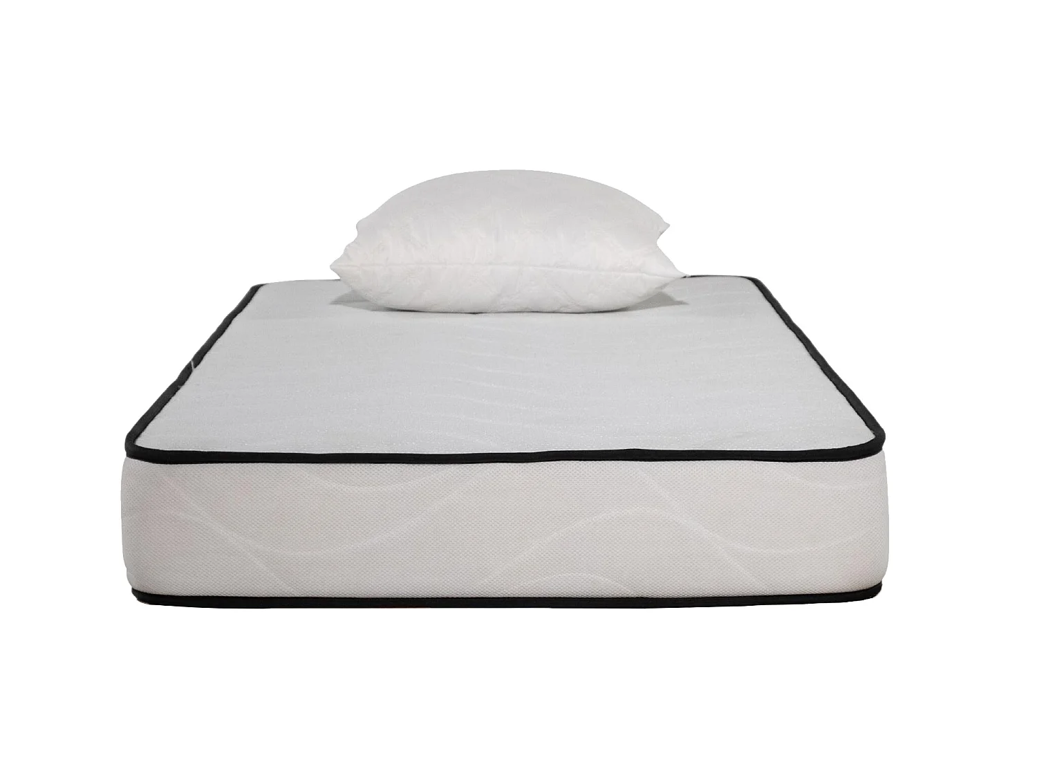 Matelas mousse Confort 90x190cm - mousse  - 18 cm - 1 Oreiller accueil mémoire de forme 60x60cm