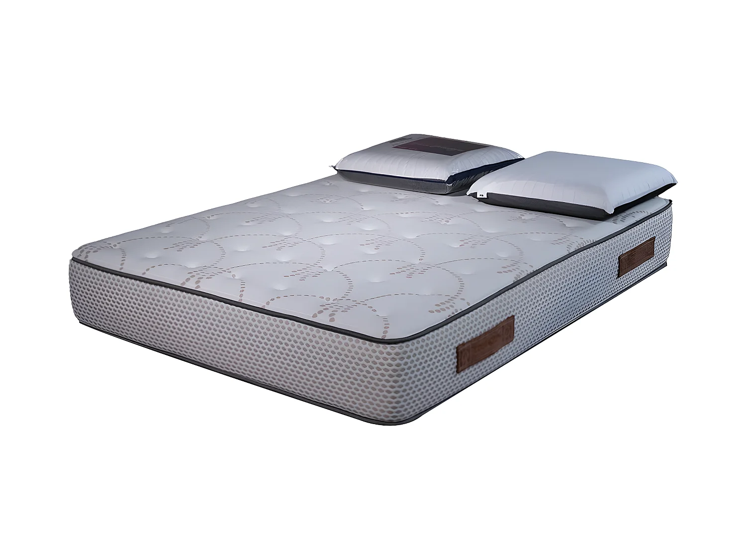 Matelas Cosmos White mémoire de forme - 28 cm - 140x200cm avec 2 Oreillers viscoélastiques 60x60cm