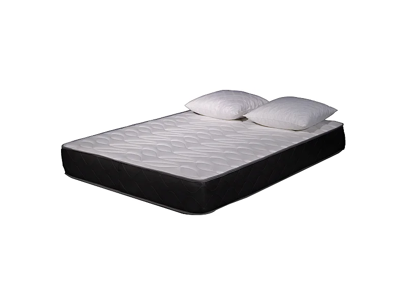 Matelas mousse Luxe - 160x200 et 2 Oreillers accueil mémoire de forme 60x60cm - mousse - 24 cm