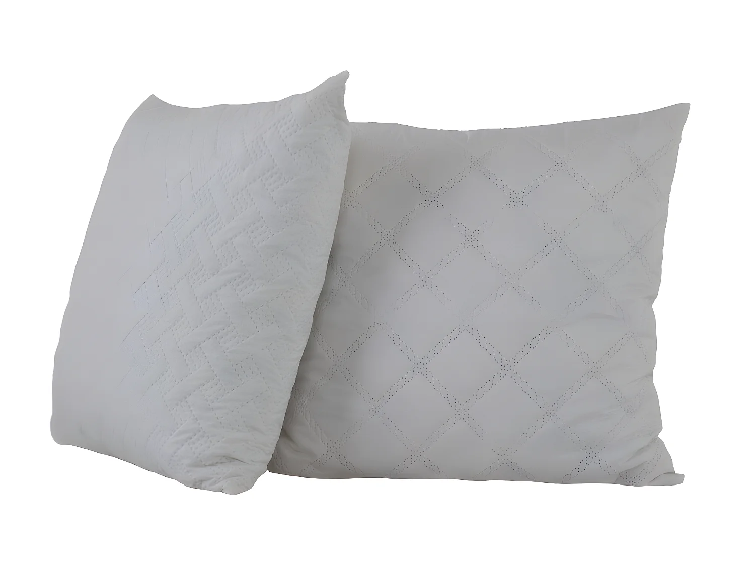 Matelas mousse Luxe - 200x200cm et 2 Oreillers accueil mémoire de forme 60x60cm - mousse - 24 cm