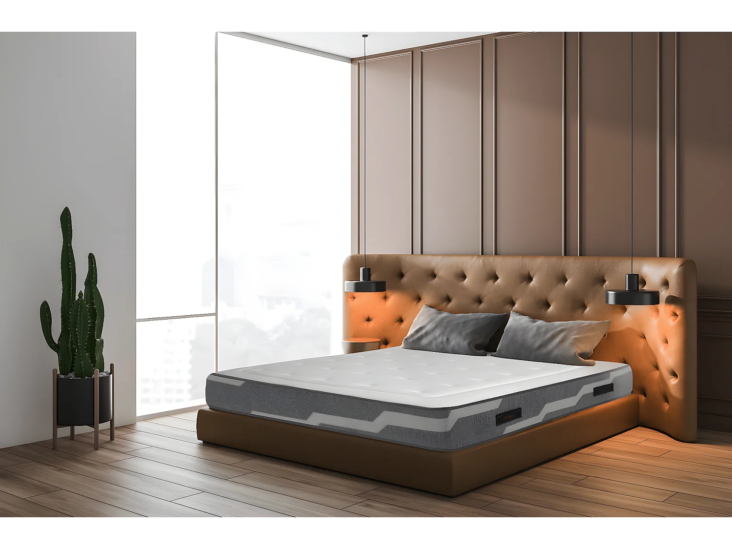 Matelas ressorts  Select - 140x190cm - accueil mémoire de forme - 26 cm