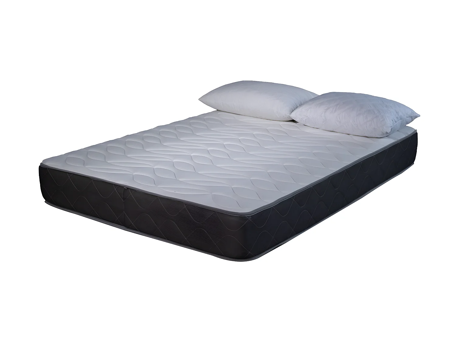 Matelas mousse Luxe - 140x200cm et 2 Oreillers accueil mémoire de forme 50x70cm - mousse - 24 cm
