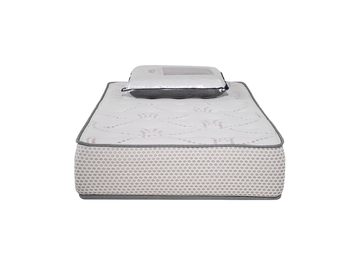 Matelas Cosmos White mémoire de forme - 28 cm - 90x190cm avec 1 Oreiller viscoélastique 60x60cm