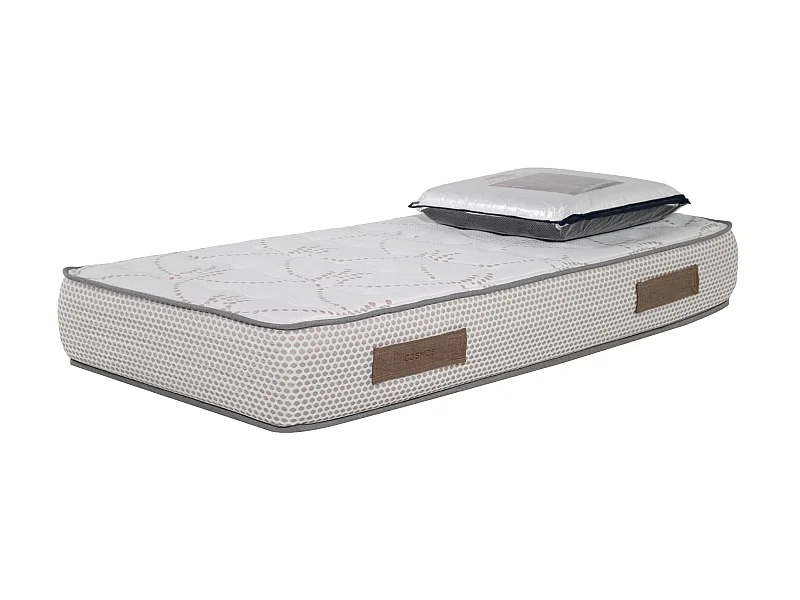 Matelas Cosmos White mémoire de forme - 28 cm - 90x190cm avec 1 Oreiller viscoélastique 60x60cm