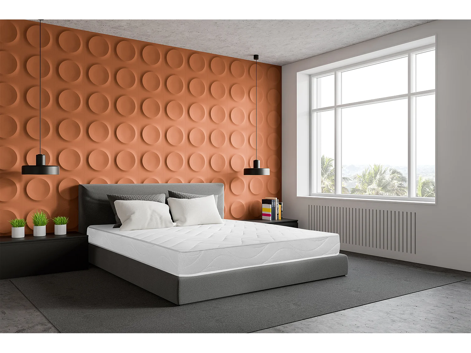 Matelas mousse ECO - 90x200cm - mousse 25kg/m³ - 14 cm