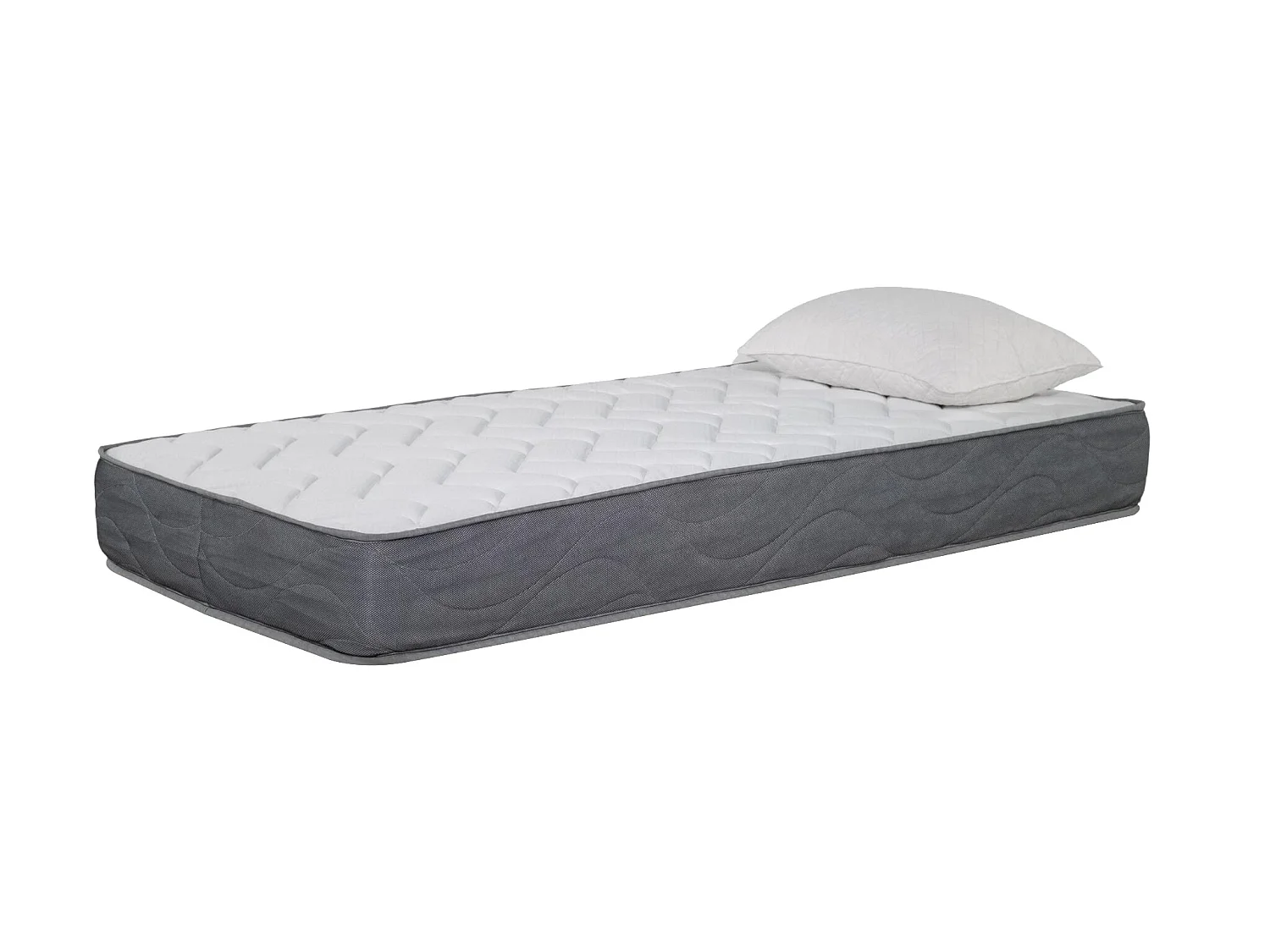 Matelas mousse Luxe - 90x190cm et 1 Oreiller accueil mémoire de forme 50x70cm - mousse - 24 cm