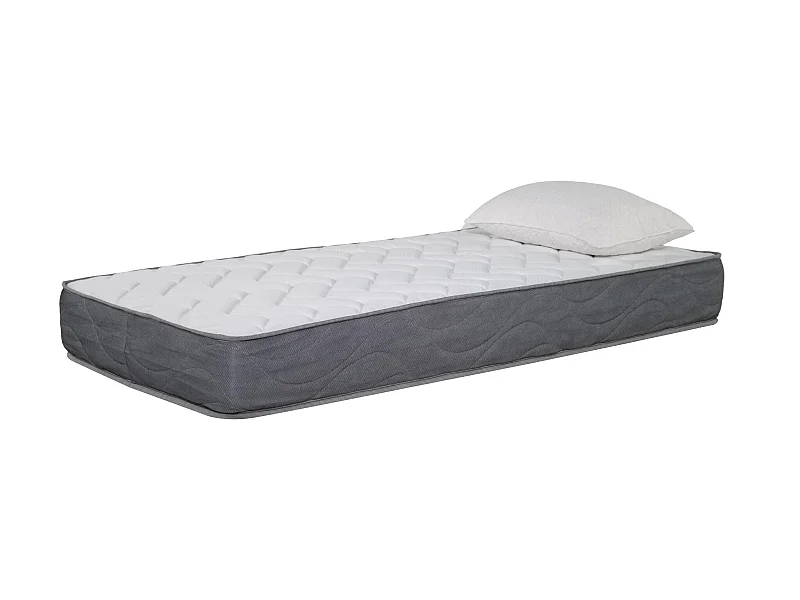 Matelas mousse Luxe - 90x190cm et 1 Oreiller accueil mémoire de forme 50x70cm - mousse - 24 cm