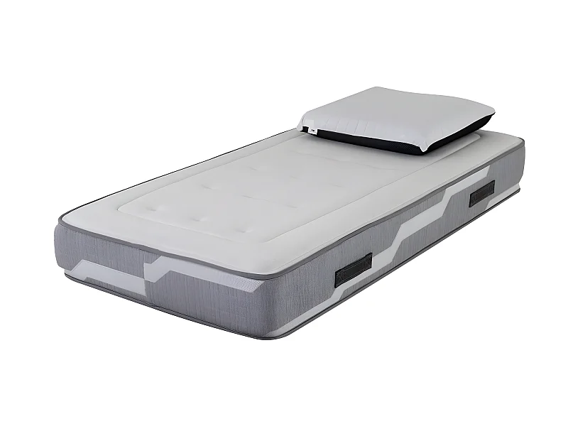 Matelas Select 90x190cm Ressorts ensachés - 26 cm avec 1 Oreiller viscoélastique 60x60cm