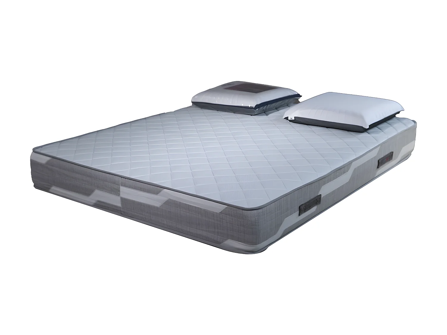 Matelas Select 140x190cm Ressorts ensachés - 26cm et 2 Oreillers viscoélastiques 60x60cm