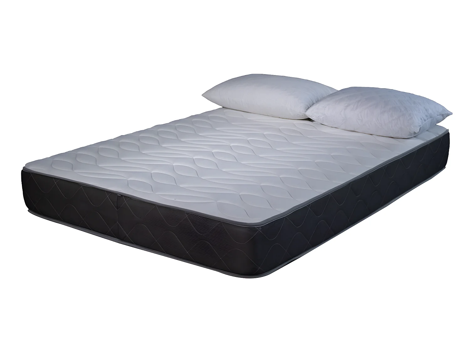 Matelas mousse Luxe - 180x200cm et 2 Oreillers accueil mémoire de forme 50x70cm - mousse - 24 cm