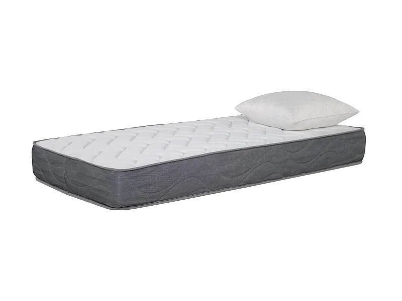 Matelas mousse Luxe - 90x190cm et 1 Oreiller accueil mémoire de forme 60x60cm - mousse - 24 cm