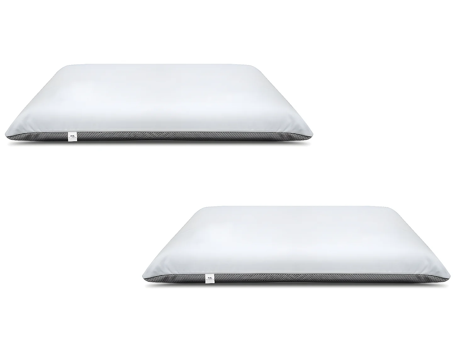 Matelas mousse Cosmos White - 200x200cm et 2 Oreillers 70x40cm - accueil mémoire de forme - 28 cm