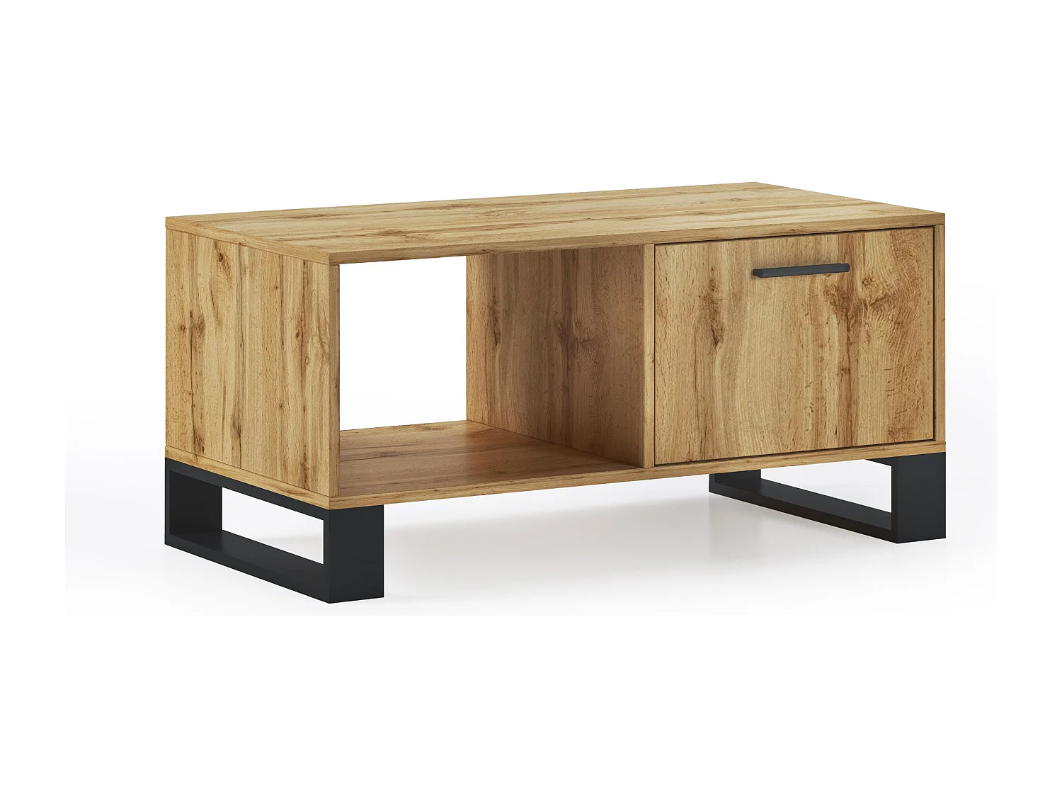 Central Low Table, Loft -model, 92x50x45 cm, Woonkamer, hal, kantoor, Rustieke eik, Noordse stijl