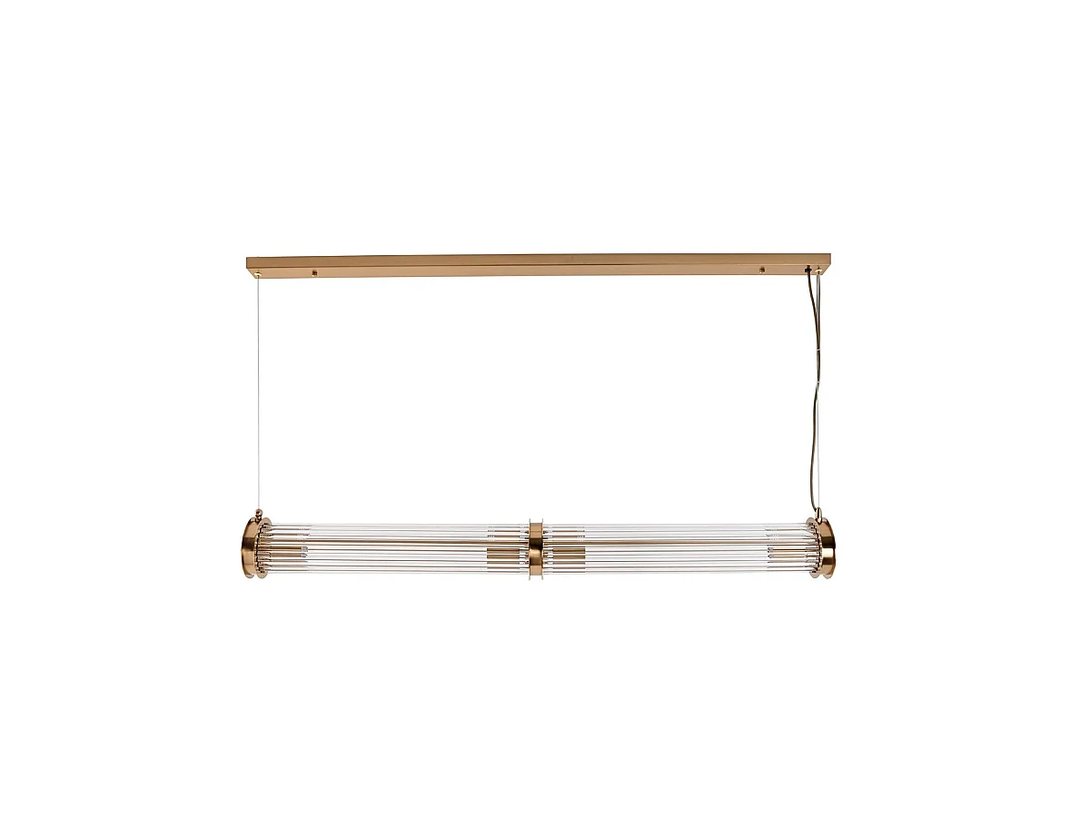 Suspension tube double verre métal laiton