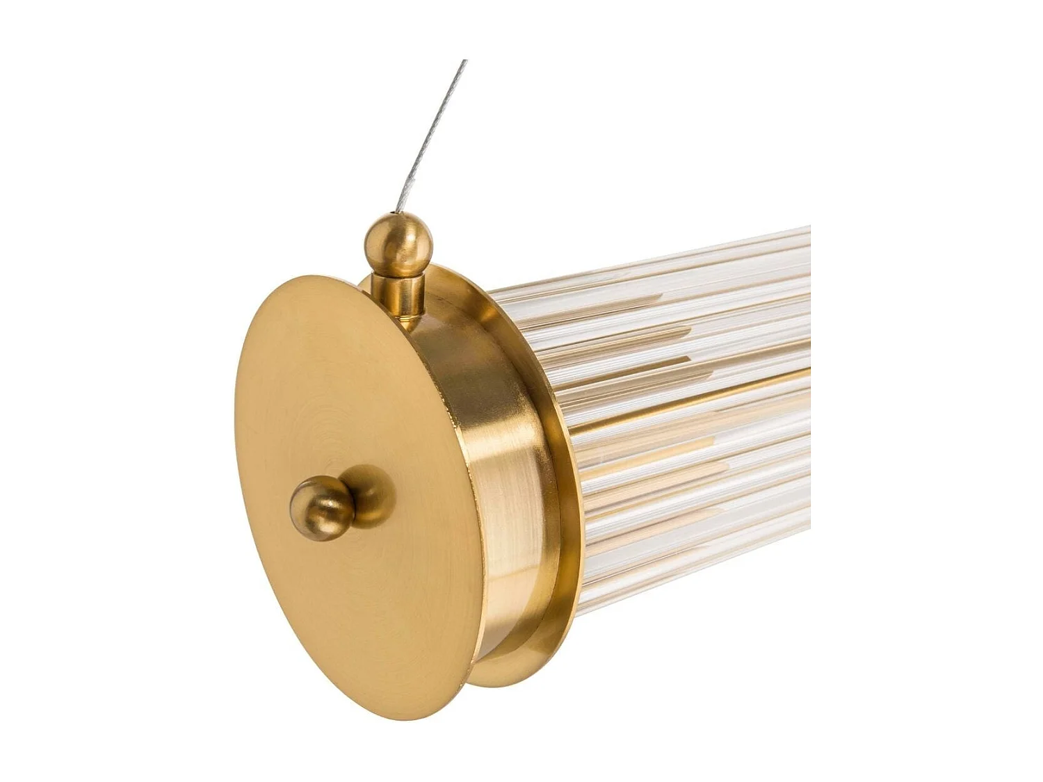 Suspension tube double verre métal laiton