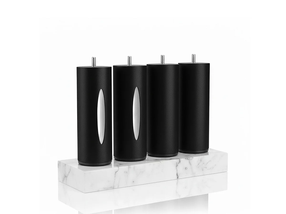 Pied de lit cylindrique lumineux - 16 cm - À l'unité