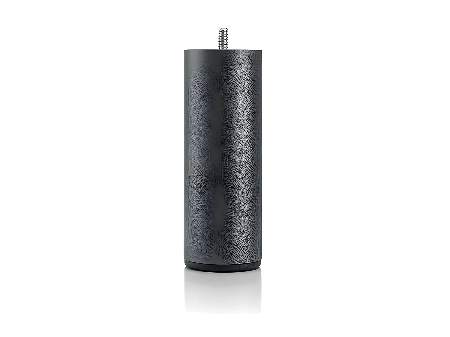 BELLECOUR LITERIE | Pied de lit cylindrique en métal Noir Hauteur 16 cm (vendu à l'unité)