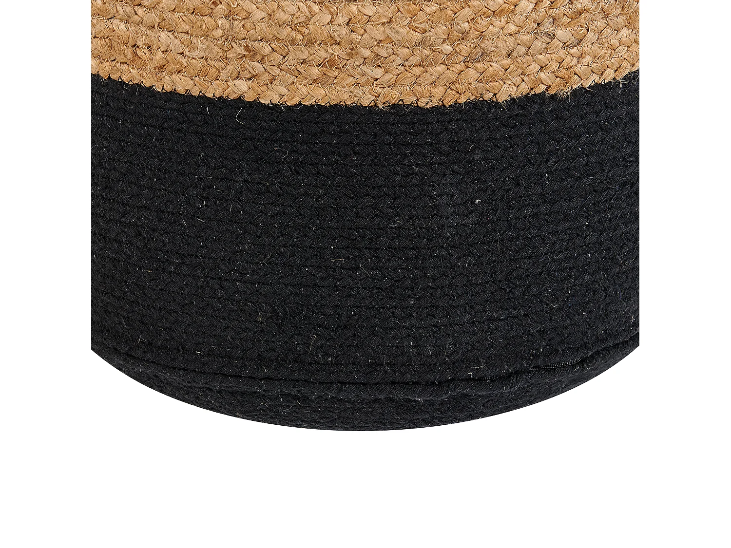 Pouf DALAMA Jute Noir