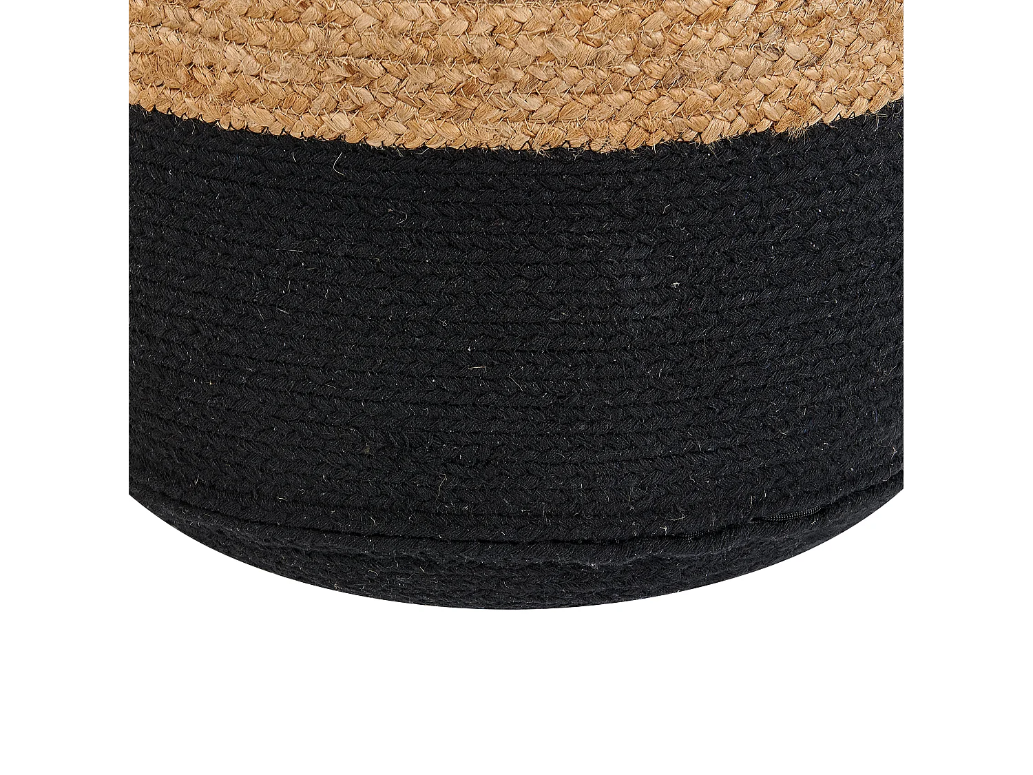 Pufe DALAMA Juta Preto 46 cm 46 cm 48 cm