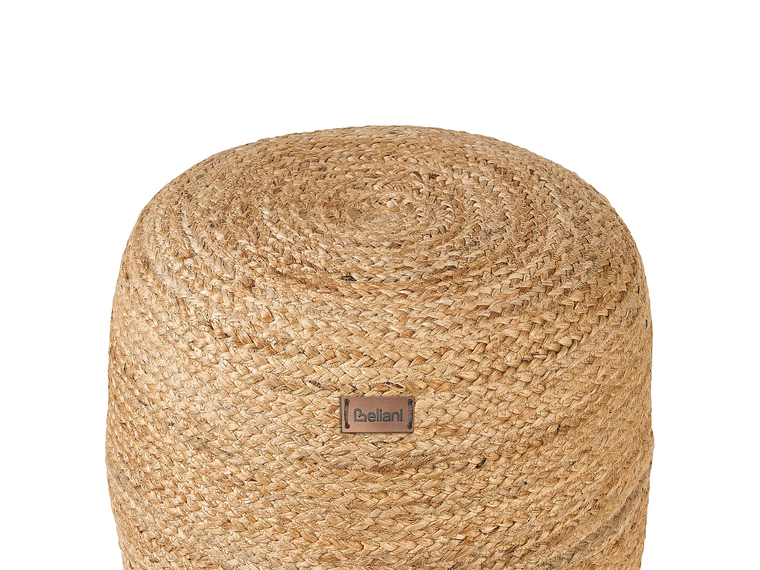 Pouf DALAMA Jute Beige sable 46 cm 46 cm 48 cm