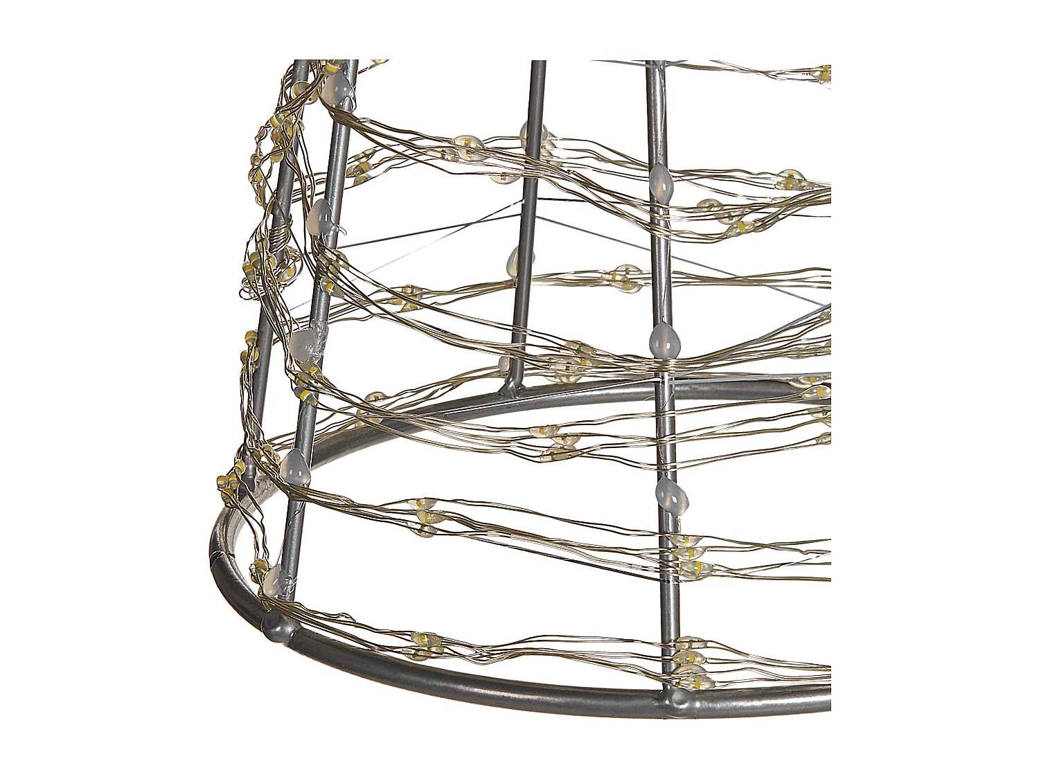 Kerstdecoratie LED-verlichting zilver 57 cm KOTALA