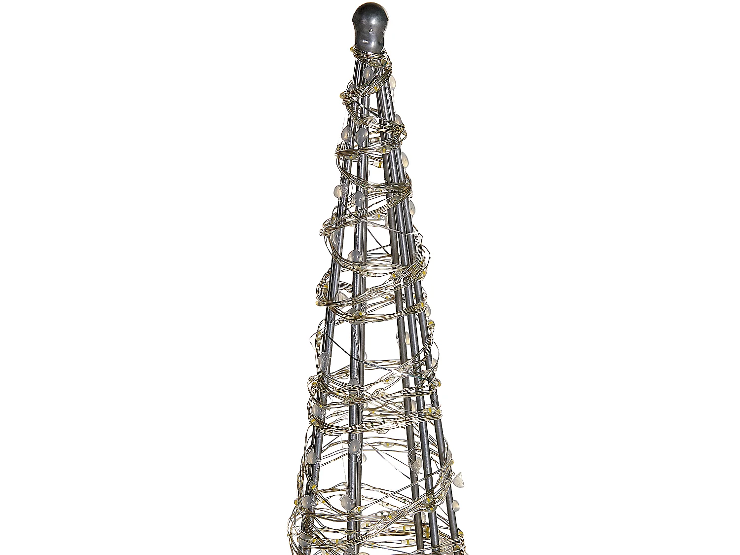 Kerstdecoratie LED-verlichting zilver 57 cm KOTALA