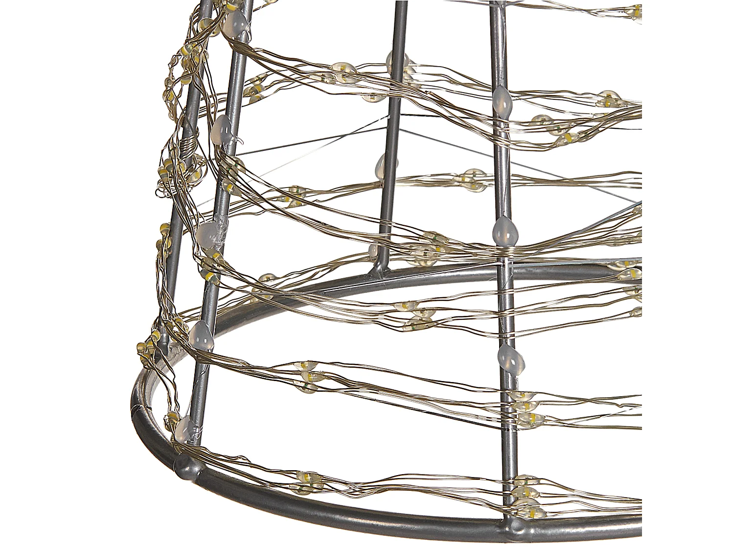 Kerstdecoratie LED-verlichting zilver 57 cm KOTALA