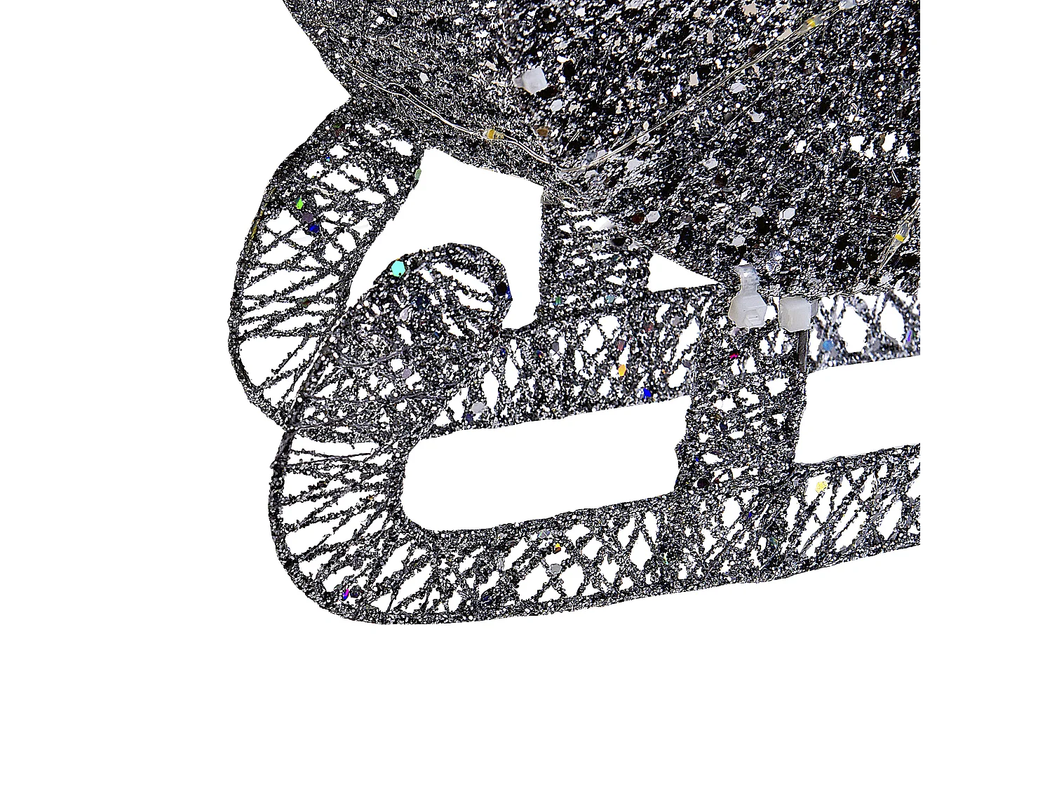 Outdoor Weihnachtsbeleuchtung LED Metall Rentier Schlitten 41 cm silber Enodak