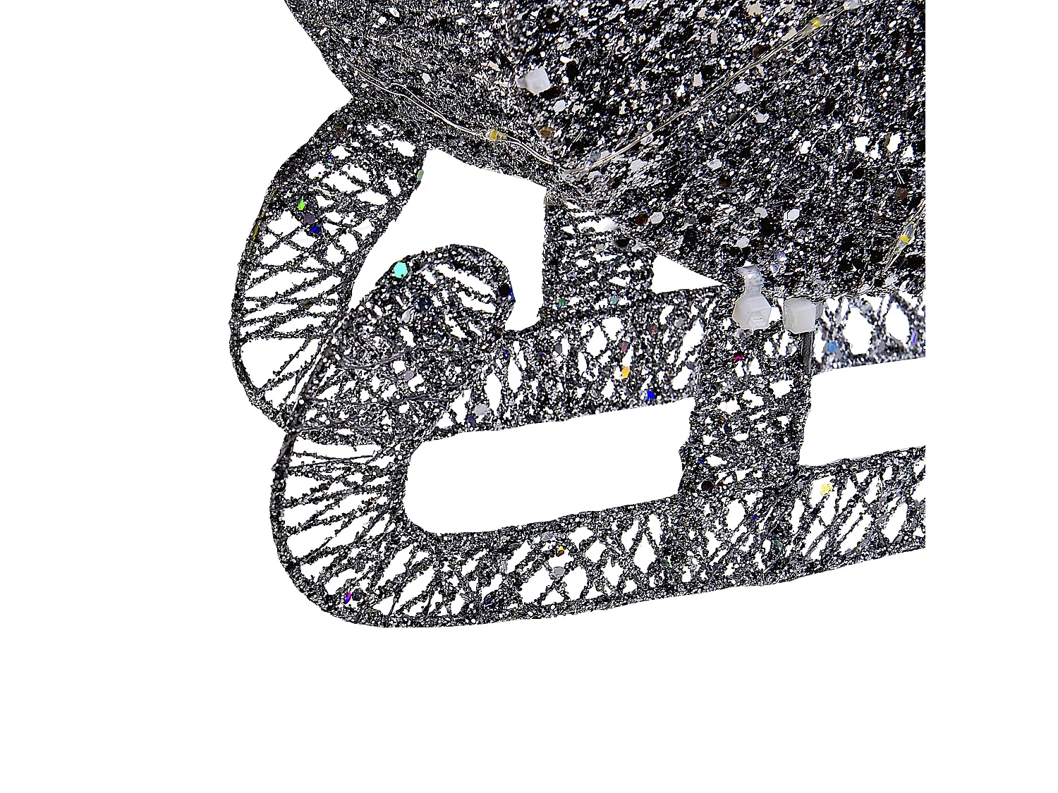 Outdoor Weihnachtsbeleuchtung LED Metall Rentier Schlitten 41 cm silber Enodak