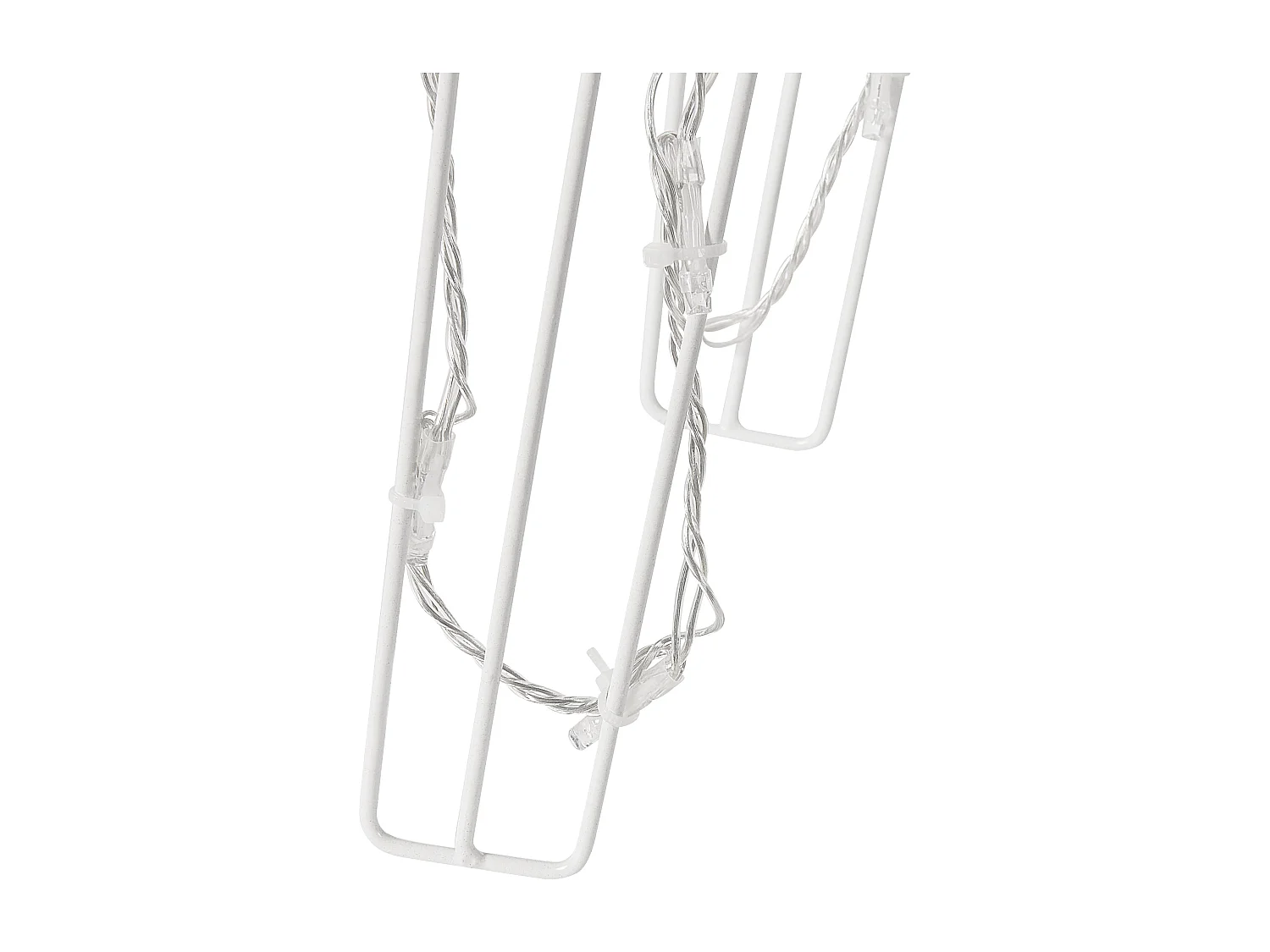 Zestaw 3 dekoracji ogrodowych LED ruchomy renifer 76 cm biały MIKKELI