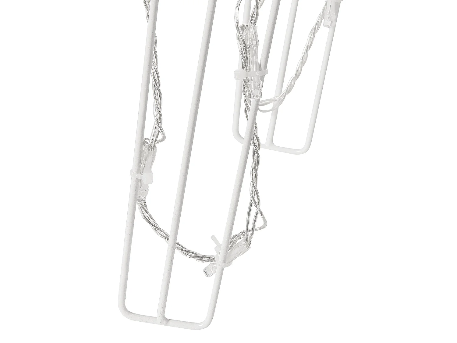 Décoration extérieure LED MIKKELI Renne animé 76/47/52 cm Blanc
