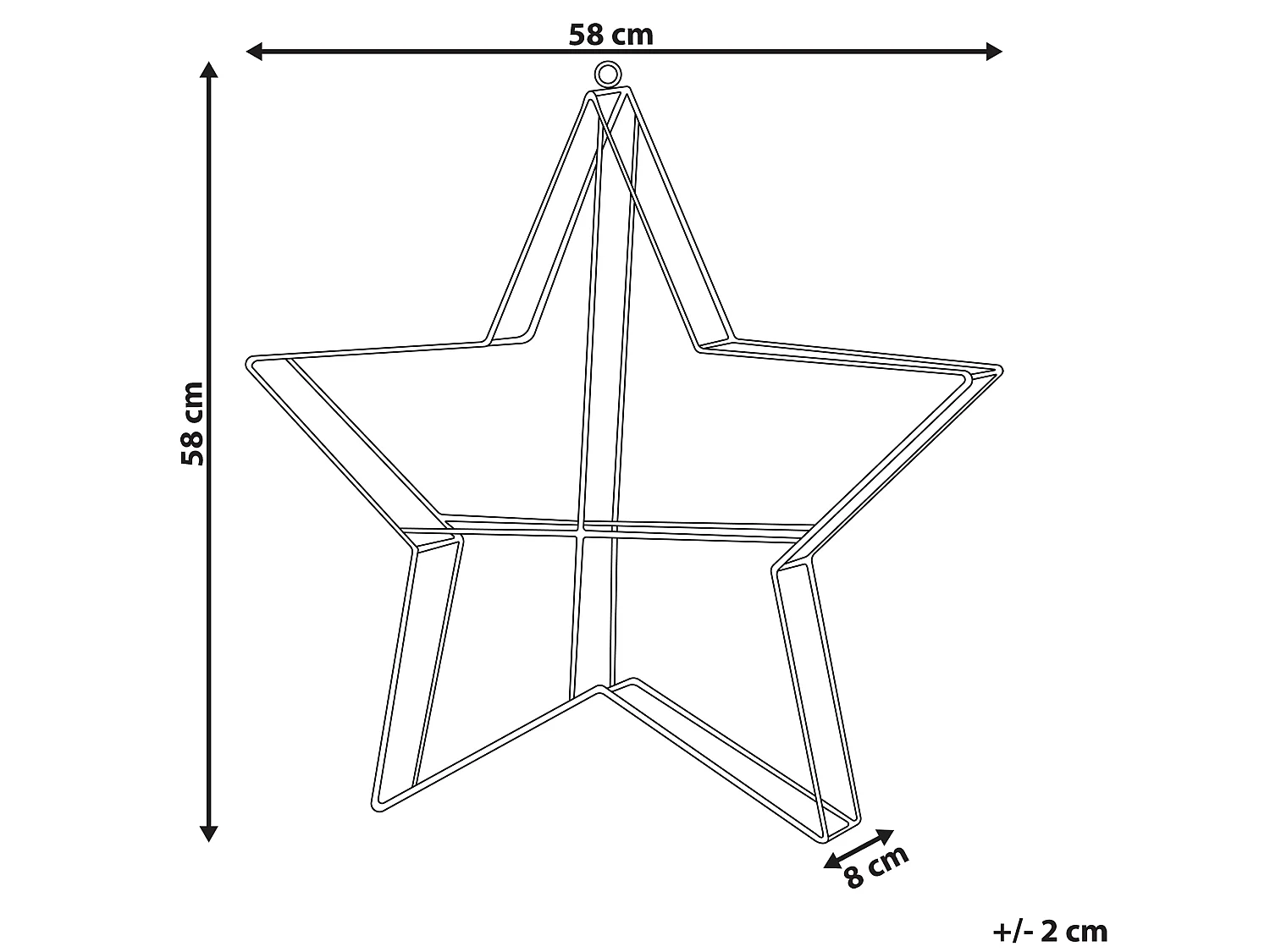 Wanddecoratie KURULA Metaal 58 cm Zilver