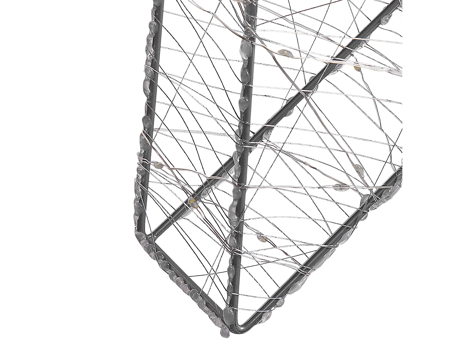 Décoration suspendue pour l'extérieur LED KURULA Étoile 58 cm Argenté