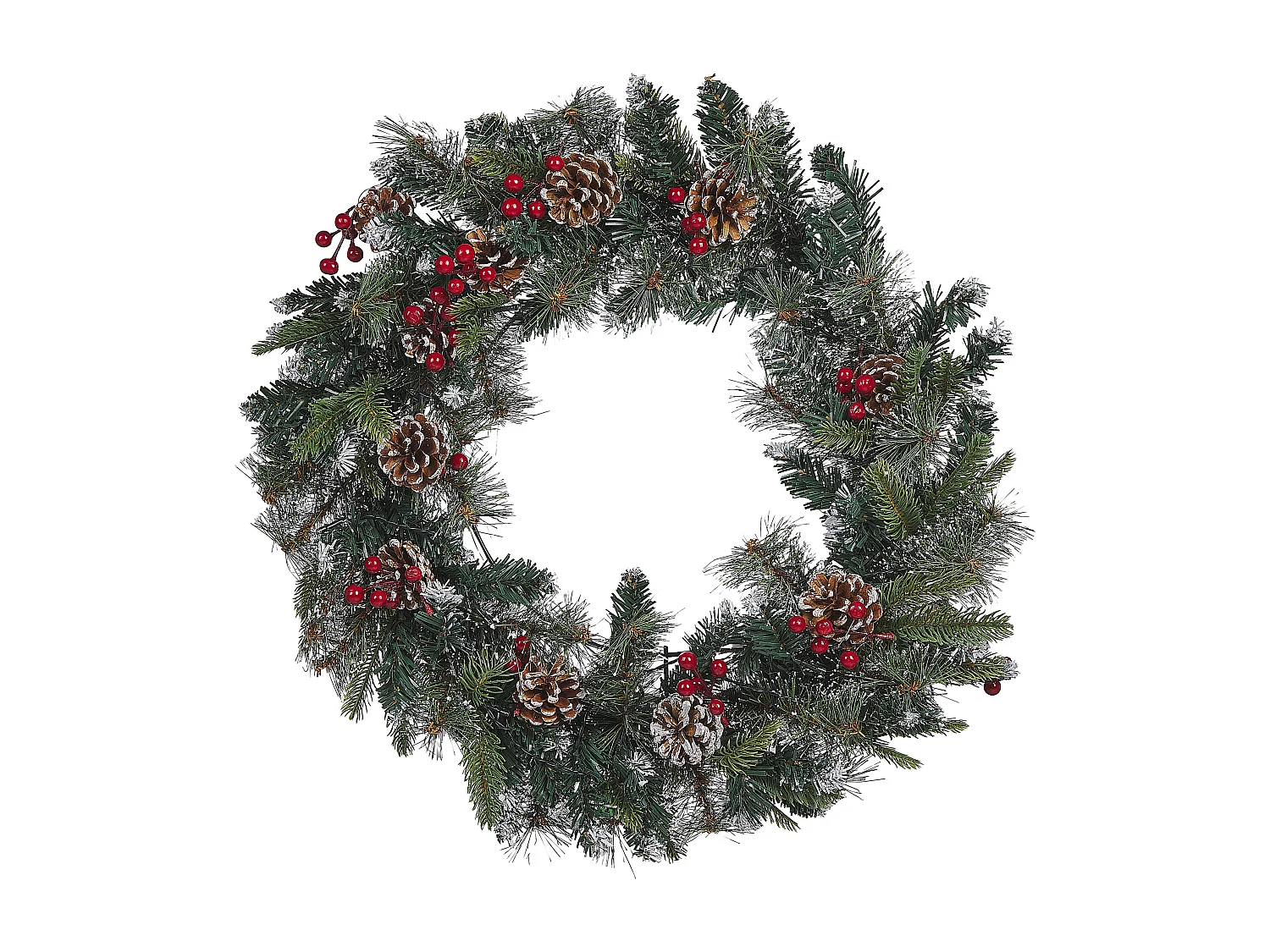 Couronne de Noël LED PAIMIO Vert 60 cm
