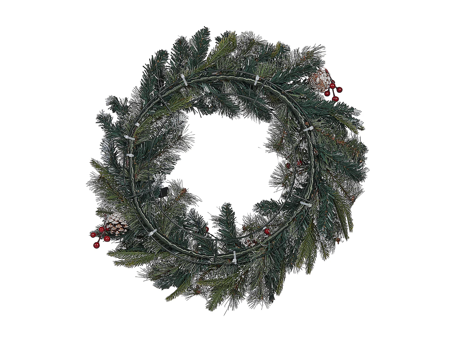 Couronne de Noël LED PAIMIO Vert 60 cm
