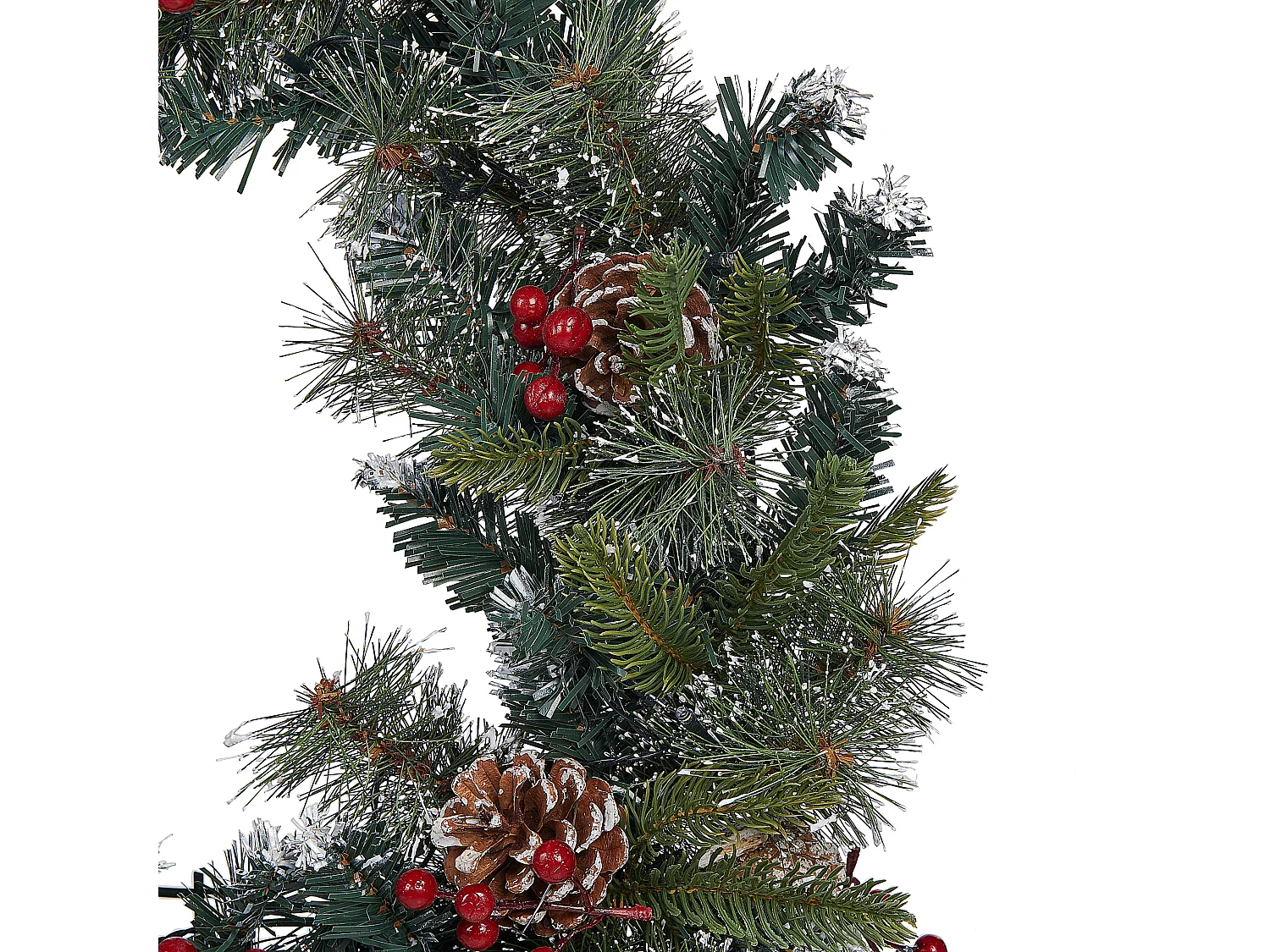 Couronne de Noël LED ⌀ 60 cm vert PAIMIO