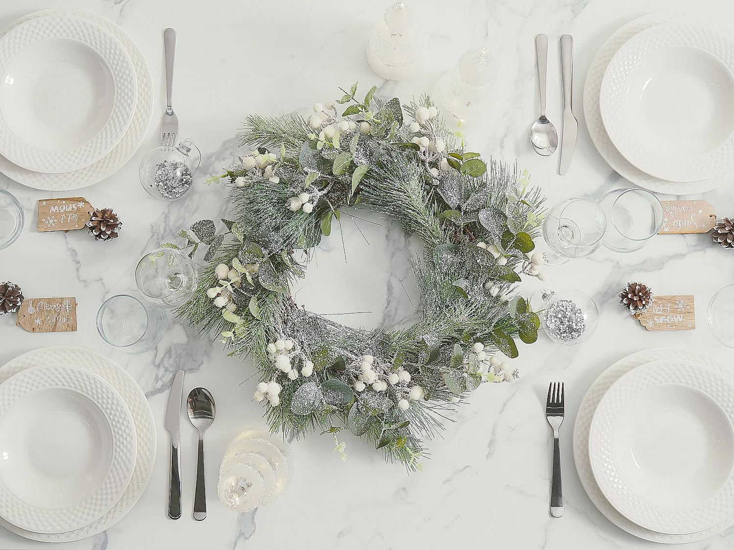 Couronne de Noël JURMU Vert 54 cm