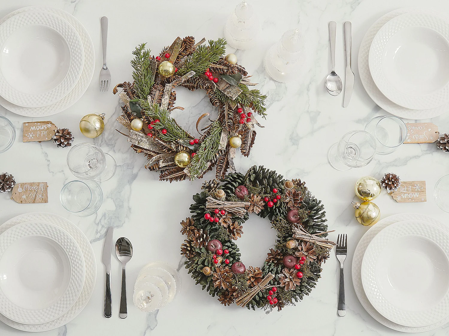 Couronne de Noël NURMES Vert 35 cm