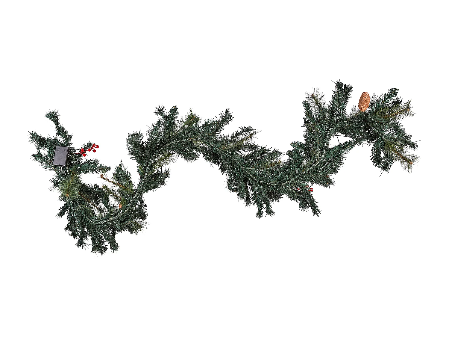 Guirlande de Noël LED TENALA 180 cm Vert