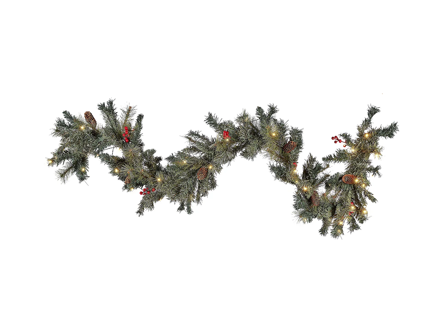 Guirlande de Noël LED TENALA 180 cm Vert