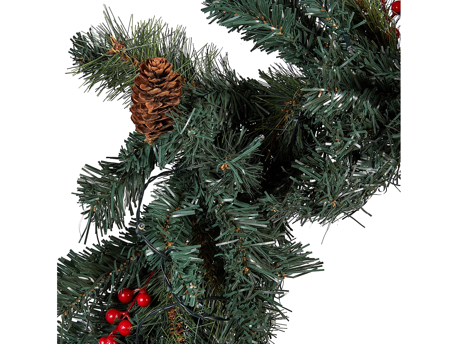 Guirlande met LED-verlichting groen 180 cm TENALA