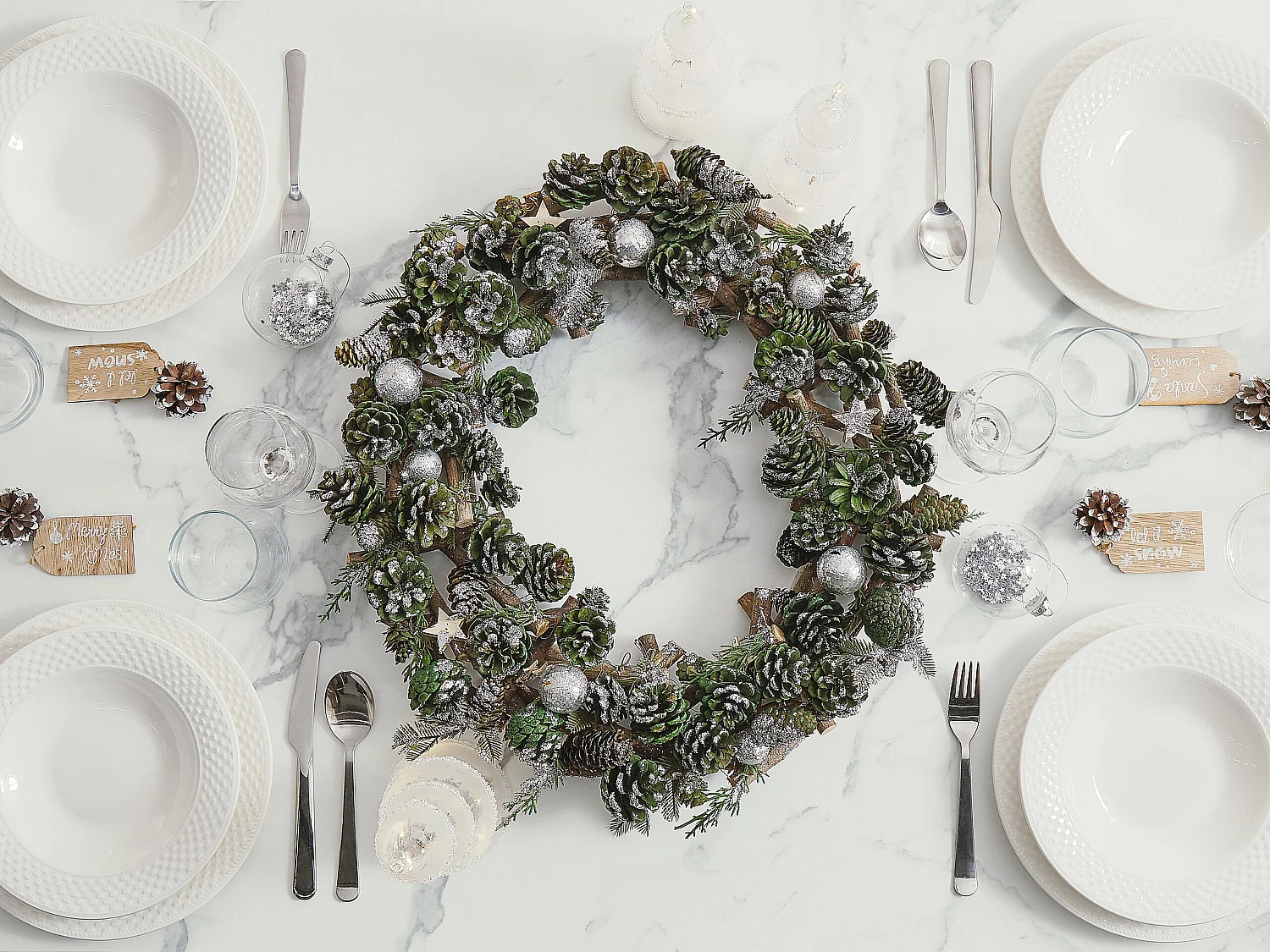 Couronne de Noël verte ⌀ 50 cm FILPUS